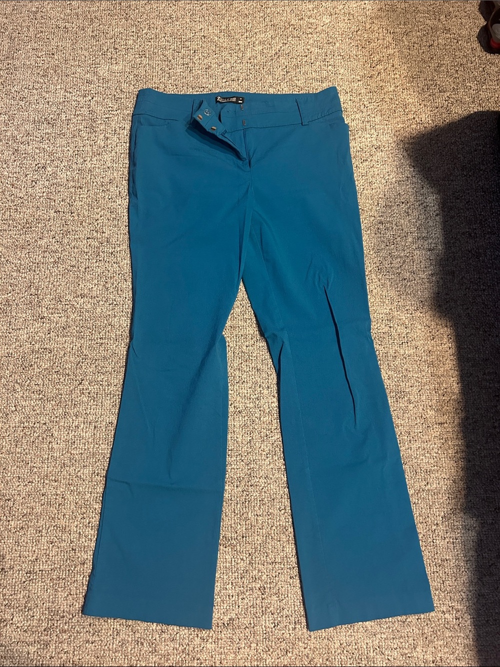New York & Company Teal Bootcut Pants